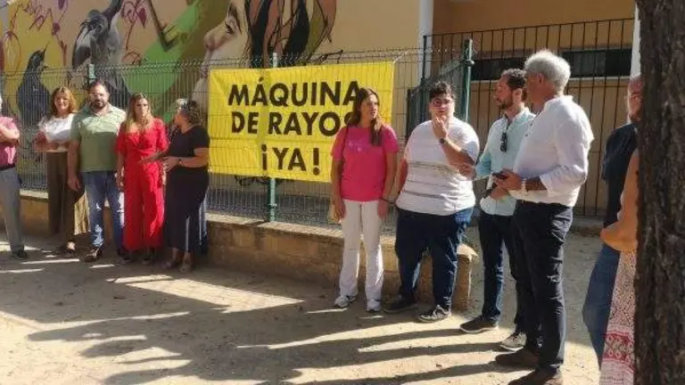 Visita a La Palma para denunciar la situación sanitaria.