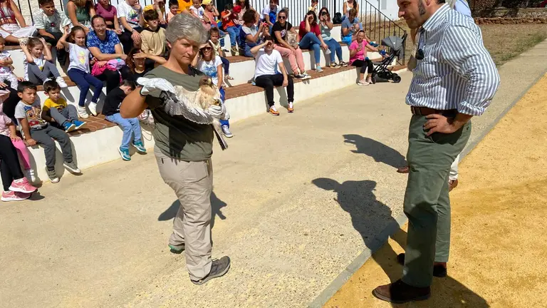 Suelta de la rapaz en Cañaveral, donde fue hallada.