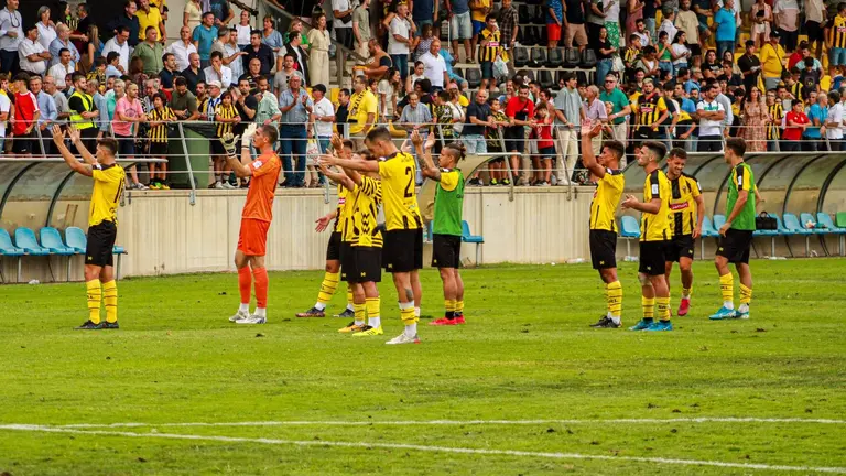 El San Roque con su afición.