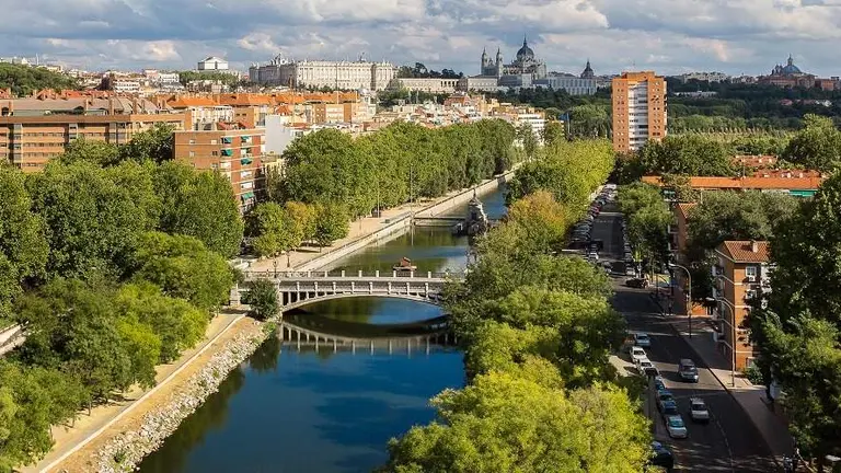 Barrio de Palos de la Frontera, en Arganzuela, una de las zonas m&aacute;s exclusivas de Madrid.