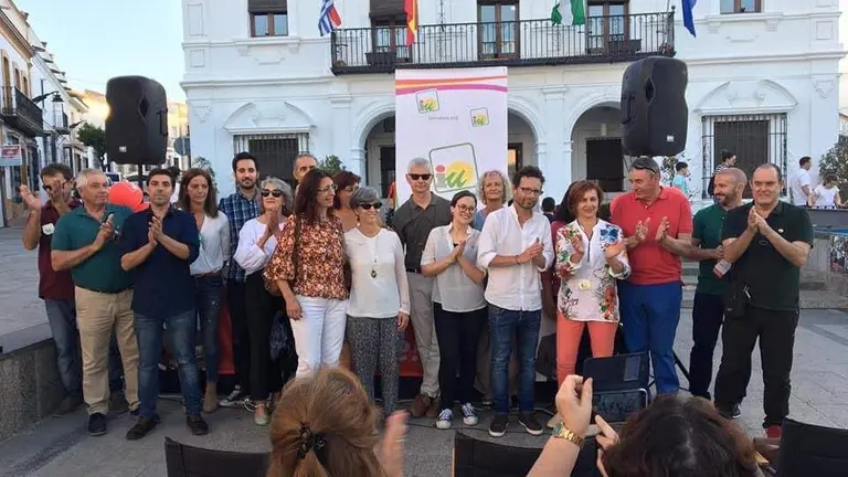 Imagen de archivo de un acto de IU en Cartaya