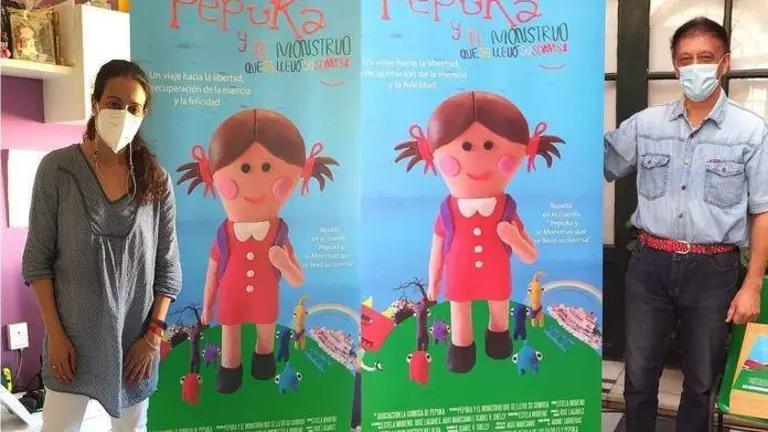 Pepuka, con José Lagares