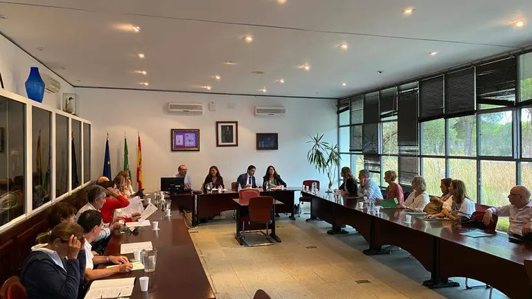 Reuni&oacute;n en El Acebuche de los jueces.