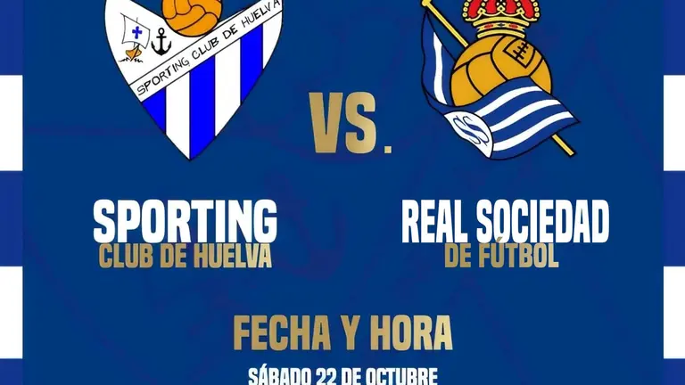 El cartel del partido.