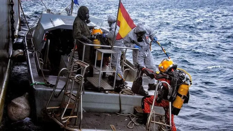 La UME, en un ejercicio de respuesta ante un tsunami