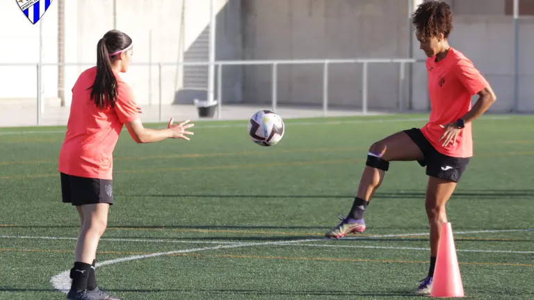 Ana Carol en un ejercicio de recuperación.