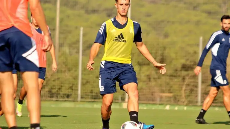 El Cartagena B entrenando.