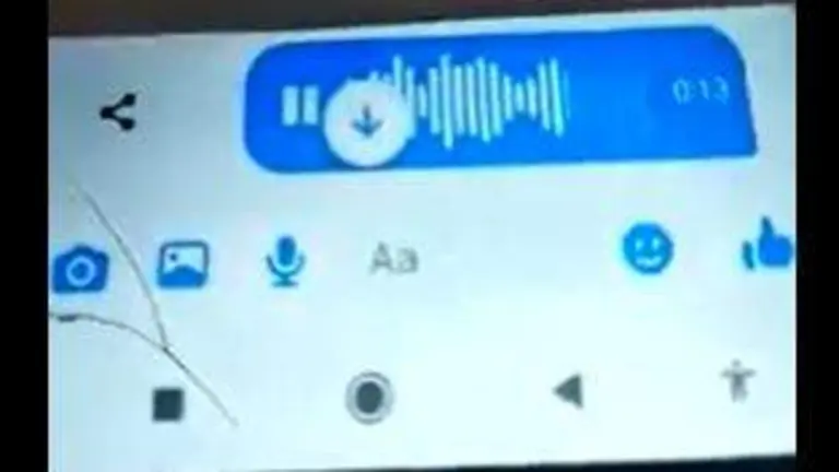Uno de los audios capturados