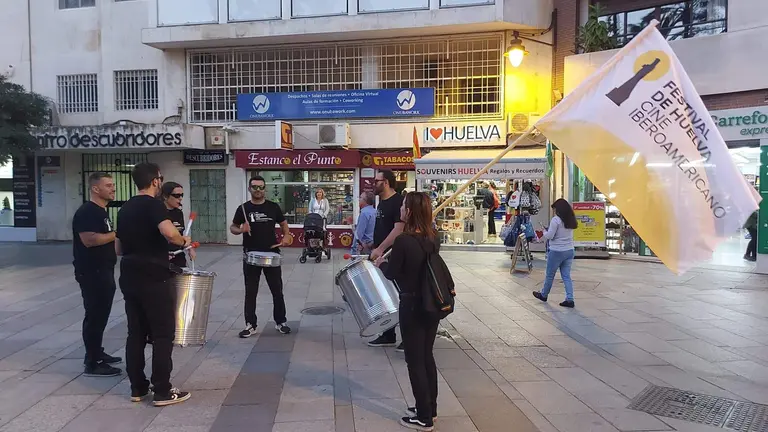 Animaci&oacute;n previa al Festival de Cine Iberoamericano de Huelva