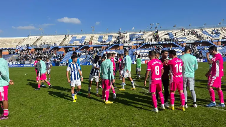 El Recre tras ser apeao e la Copa.