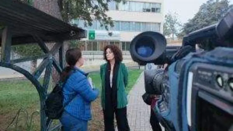 Lourdes Martín, en una rueda de prensa
