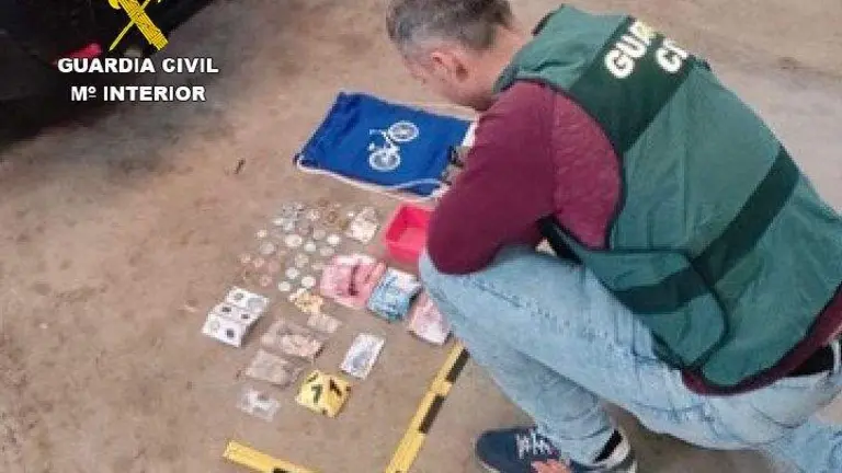 Botín hallado por la Guardia Civil