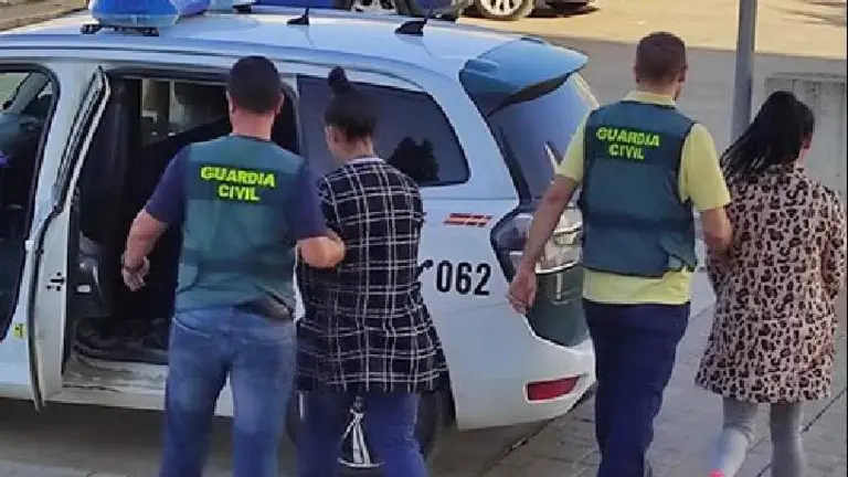 Detención de las presuntas carteristas