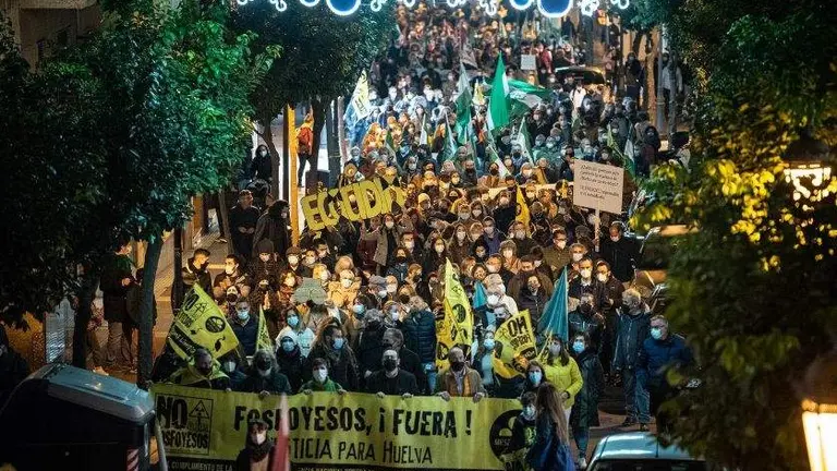 Manifestacion fosfoyesos del año pasado