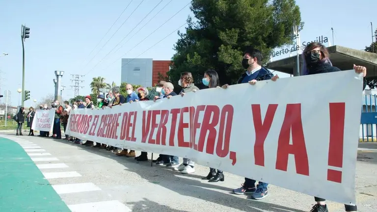 Protesta antivertedero en Sevilla