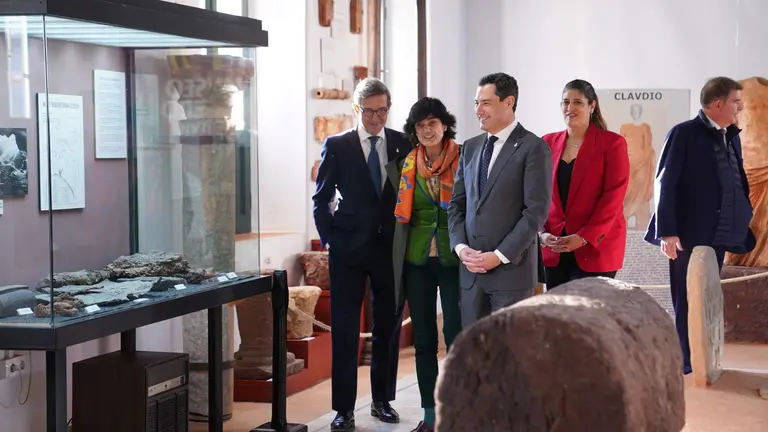 El presidente, en el Museo Minero