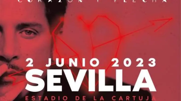 Cartel del concierto en Sevilla