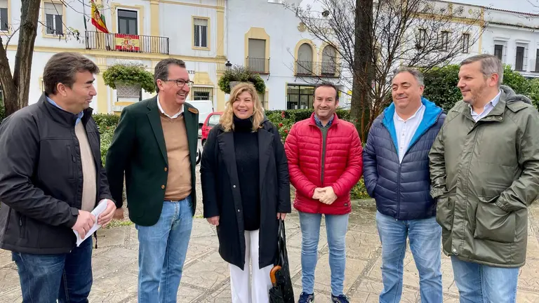 Visita de Manuel Andrés González a Santa Olalla