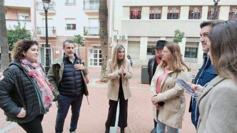 María Márquez en una visita