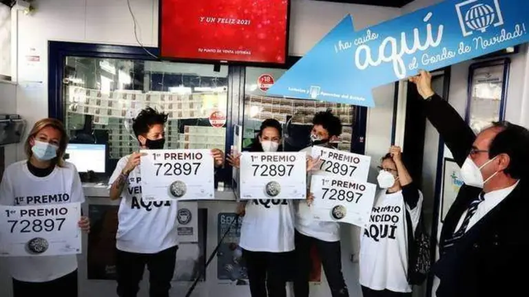 Celebración del Gordo en Punta UMbría