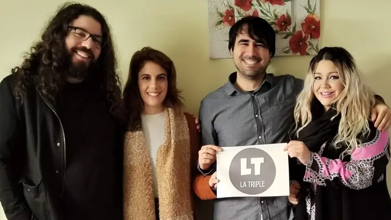 Equipo La Triple. De izq. a der. - Antonio J. Romer, Cristina Monper, Dani Verum, Carmen Cinta Mora - copia