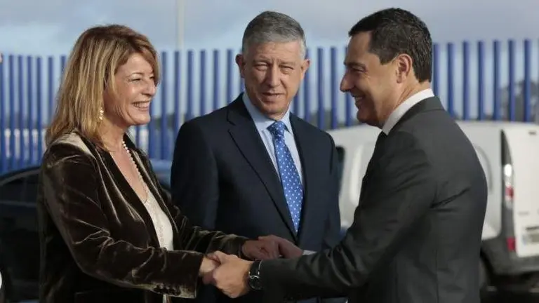 Miranda y Juanma Moreno, en un acto reciente.