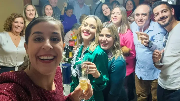 Carolina Marín celebrando la llegada del 2023.