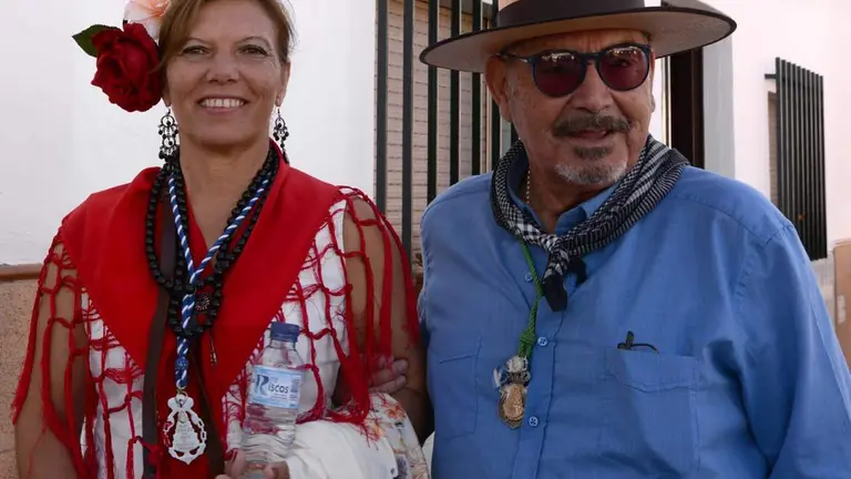 P&eacute;rez Parra, junto a su esposa