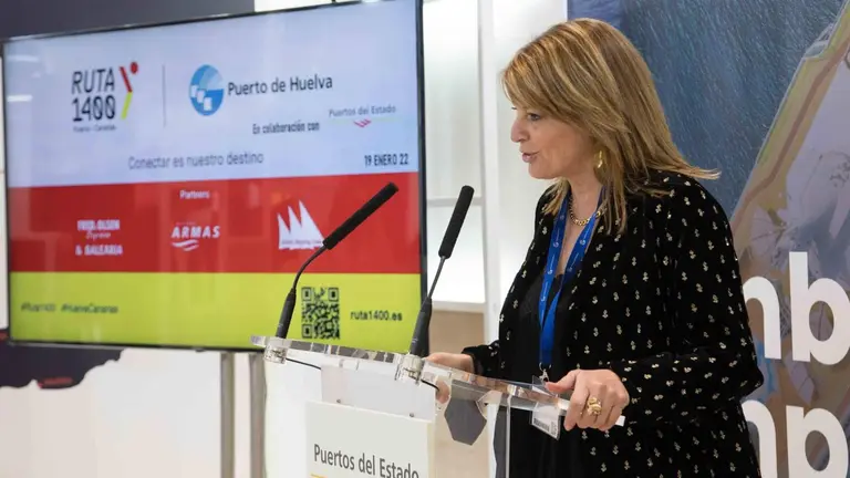 Presidenta APH, Pilar Miranda, en la presentación de Ruta1400