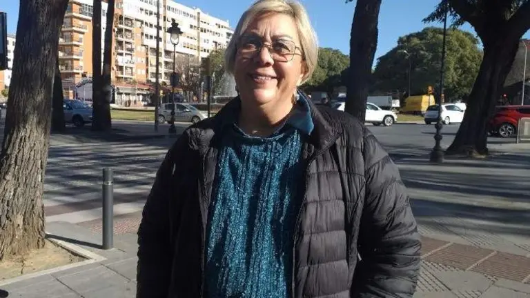 Mónica Rossi, en la Avenida de Andalucía