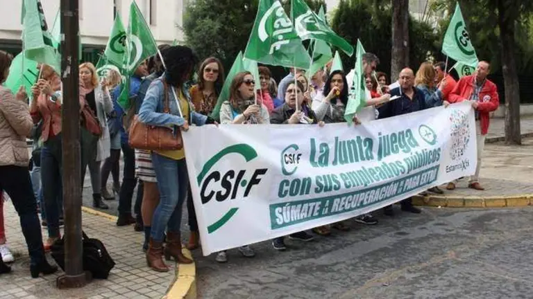 Protesta de CSIF