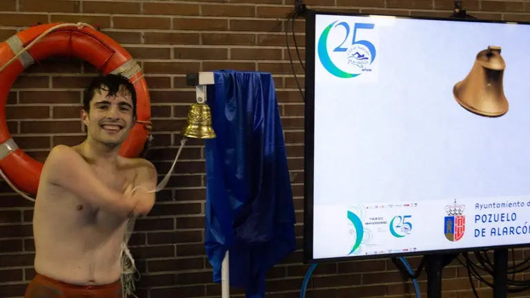 David Sánchez tras conseguir el récord.