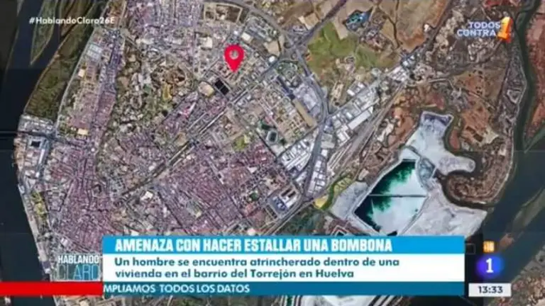 Imagen de Huelva distribuida por los medios nacionales durante el suceso