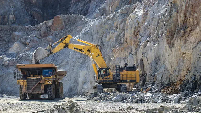 Trabajos en la mina de Riotinto