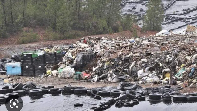 Imagen reciente del vertedero de Nerva
