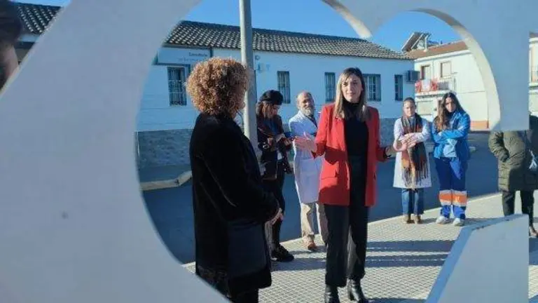 María Márquez, en un acto en defensa de la sanidad pública