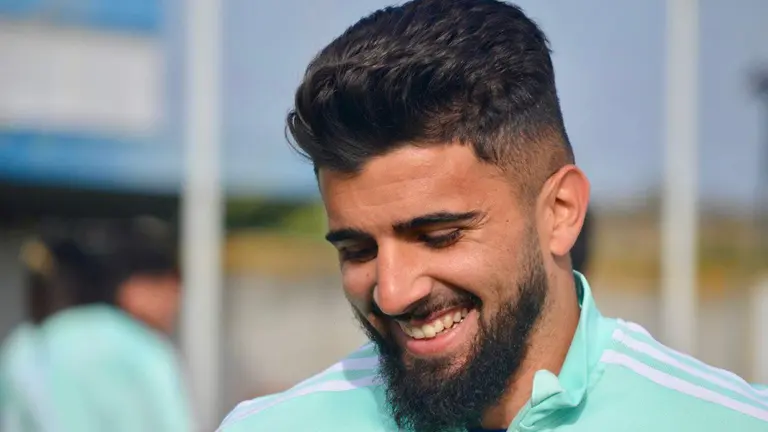 Manu Galán es feliz en el Recreativo.