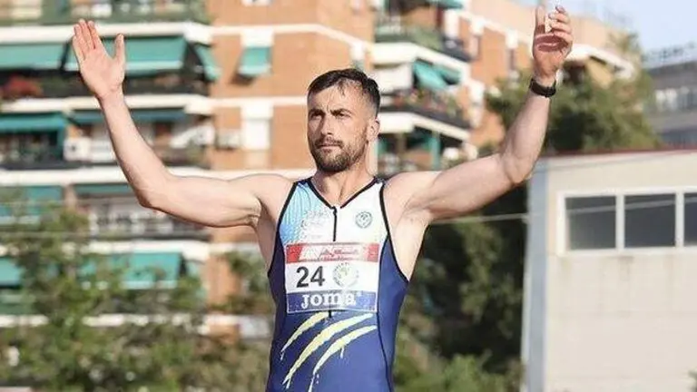 Carlos Martín en una competición.