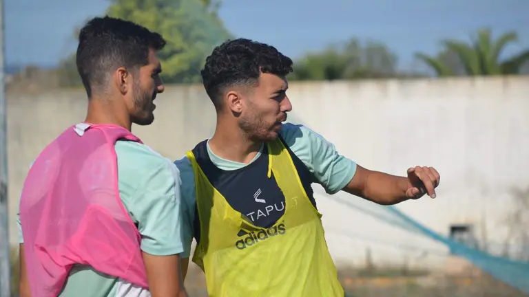 El Recre entrenando.