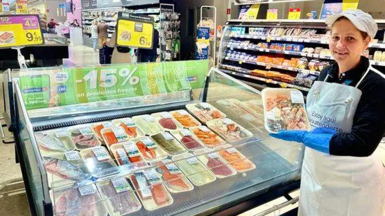 Puesto de Carrefour en Huelva