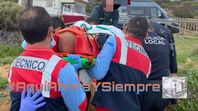 Traslado de la persona herida