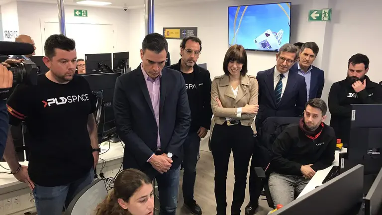 Pedro S&aacute;nchez, en El Arenosillo