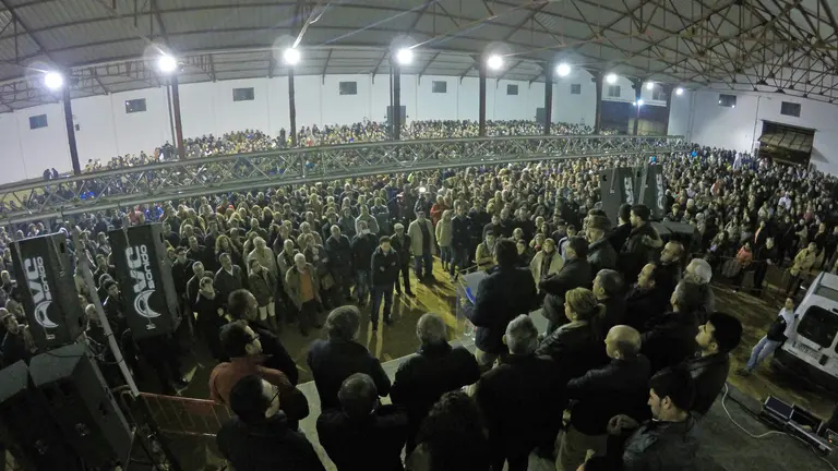 Reunión de regantes de la Plataforma