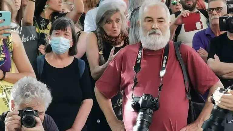Manuel Aragón, captado por Juan Miguel Batalloso, en un acto reciente en Nerva