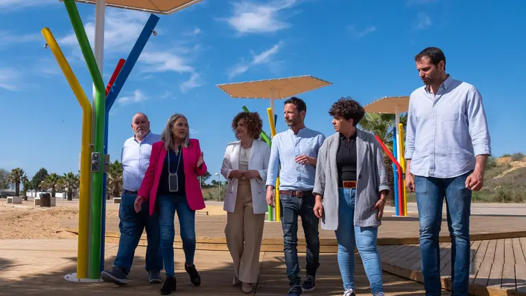 Visita al plan de playas en Cartaya