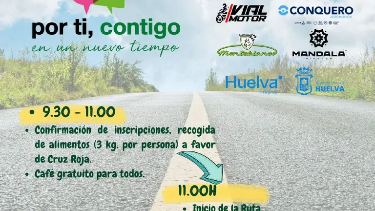 Cartel Ruta Motosolidaria CSIF Huelva 2023