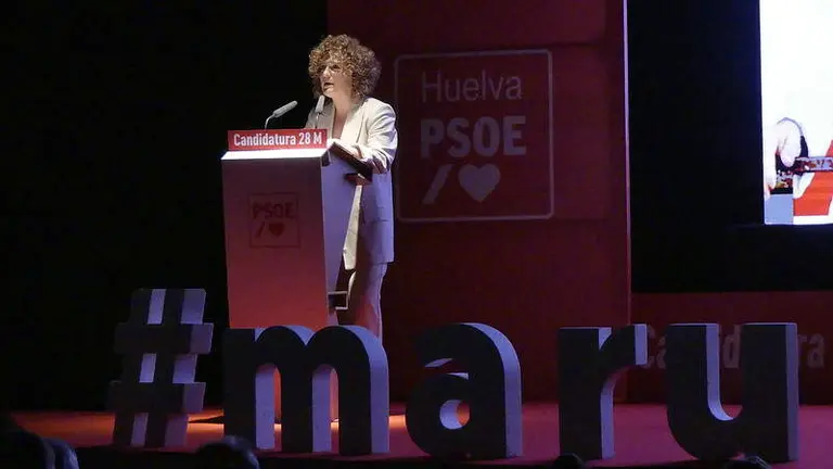 María Eugenia Limón, en el acto de su pueblo