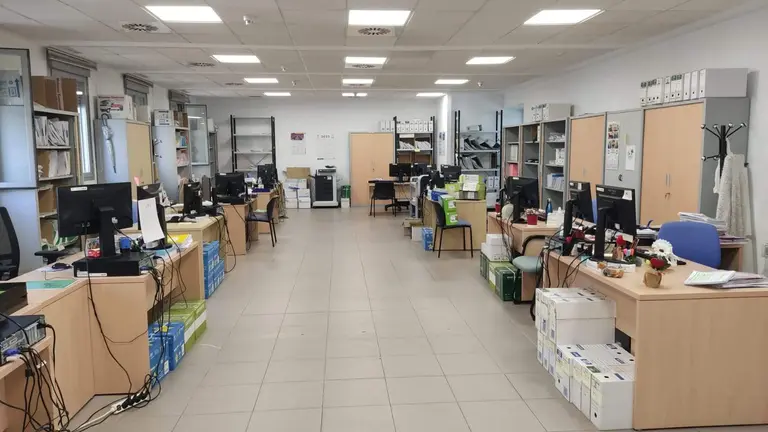 Juzgado vacío durante la jornada de huelga