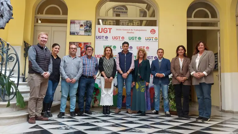 Encuentro con UGT en la sede sindical