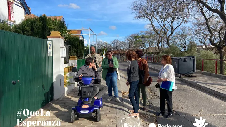 Foto de la visita al Barrio Obrero